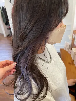 セミロング カラー 関根 沙季のヘアスタイル