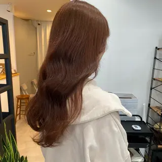 ロング カラー ブリーチなし 暖色カラー/井上あいのヘアスタイル