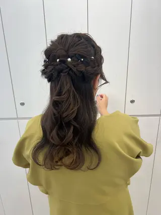 ヘアアレンジ アレンジ/ブラウン カラー HARU🕯のヘアスタイル