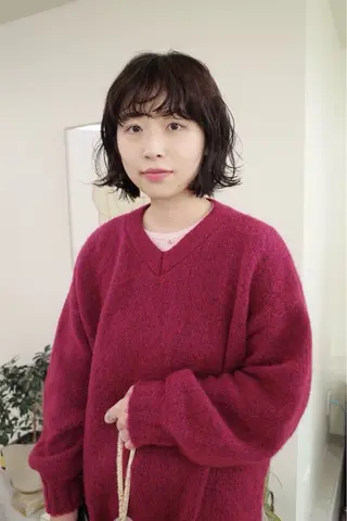 カラー hana. /ロングカットモデルのヘアスタイル