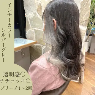 セミロング カラー レイヤー/グレージュ メンズパーマのヘアスタイル