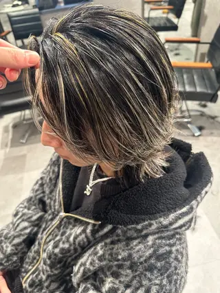 ミディアム カラー ヘアアレンジ メンズ メンズヘア静岡 ✂︎Ryuheiのヘアスタイル