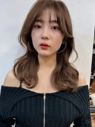 ミディアム カラー 似合わせレイヤー 🇰🇷荒木洋文のヘアスタイル