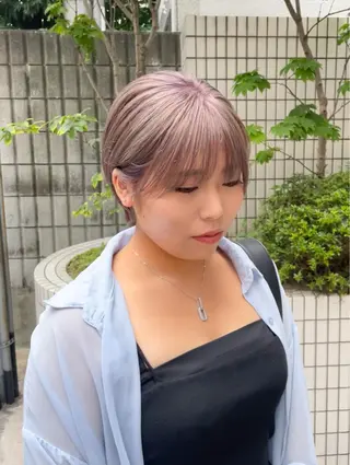 ショート カラー パーマ ヘアアレンジ キッズ 大人スタイル 太田のヘアスタイル