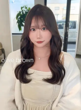 セミロング カラー ヘアアレンジ 加藤あいり／大人 可愛いモテカラー♡のヘアスタイル