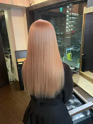 ロング カラー ヘアアレンジ 安田和洋 ブリーチカラー特化のヘアスタイル