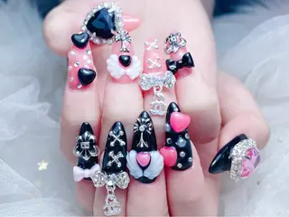 ロング princess👑 木戸　唯のネイルデザイン