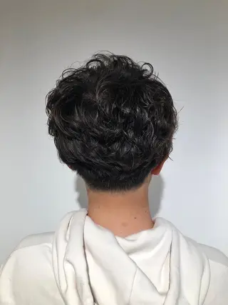 ショート パーマ メンズ 高橋 英彦のヘアスタイル