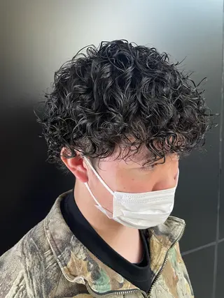 パーマ メンズ 【柏メンズパーマ職人 】店長　KAZUMAのヘアスタイル