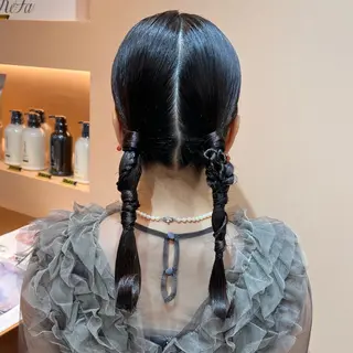 セミロング ヘアアレンジ ✨カチモリ✨レイヤー 韓国ヘア🇰🇷ゆいのヘアスタイル