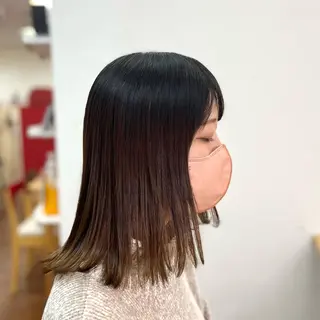 ミディアム 冨田 豊のヘアスタイル