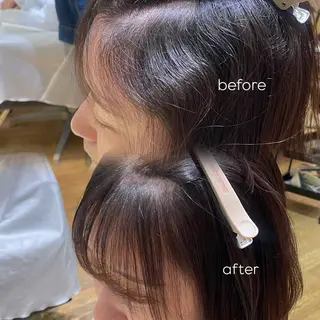 ミディアム パーマ 縮毛矯正/レイヤー 🌙児玉光瑠のヘアスタイル