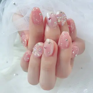 ネイル マジョリカ ブルーのネイルデザイン