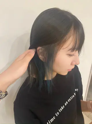 ミディアム カラー 海琉/ハイトーン/ 透明感カラー💛のヘアスタイル