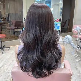 ロング カラー 顔まわりカット🌟 くびれヘア/寺門遥輝のヘアスタイル