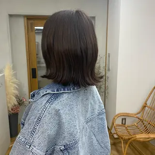 ミディアム カラー 🎀京都暖色/ 艶髪縮毛/funaのヘアスタイル