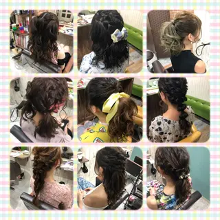 ヘアアレンジ みやもと まなみのヘアスタイル