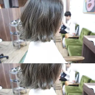 ショート カラー ヘアアレンジ 🟦髪質改善6年 💊YAMAMOTOのヘアスタイル
