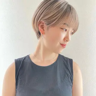 ショート カラー 🎗️mellow 神戸三宮 髪質改善のヘアスタイル