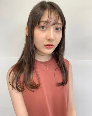 セミロング カラー マンツーマン半個室 tamuraのヘアスタイル