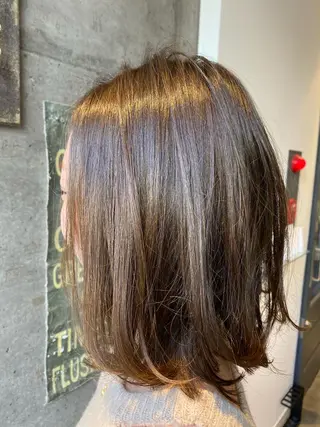 セミロング カラー KEN KENのヘアスタイル