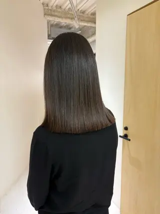 ミディアム 田中 樹奈のヘアスタイル