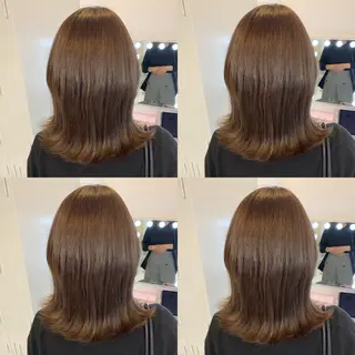 ミディアム ✨縮毛矯正✖︎顔周り レイヤー✨ナカムラのヘアスタイル