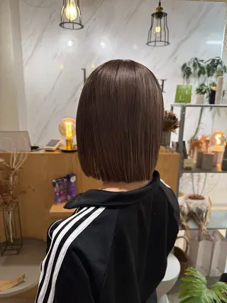 カラー SHIORI/ ベージュカラー/ボブのヘアスタイル