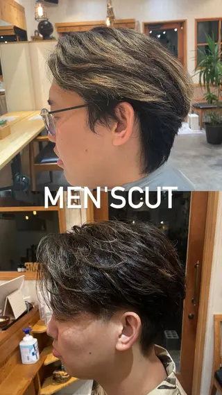 ショート メンズ 🪻二宮俊カットモデ ル縮毛矯正募集🪻のヘアスタイル