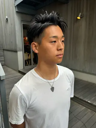 ショート メンズ メンズ/パーマ/ ウルフ/伊武紀のヘアスタイル