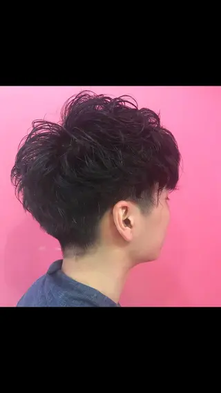 ショート パーマ メンズ Vir by browのヘアスタイル