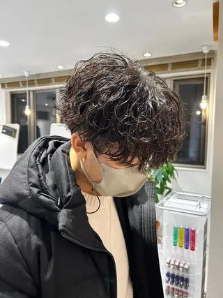 ショート パーマ メンズ メンズ支持数No.1 👑リュウ👑のヘアスタイル