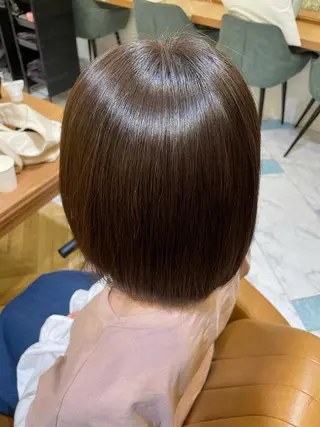 ショート 縮毛矯正 髪質改善 韓国風レイヤー 吉田のヘアスタイル