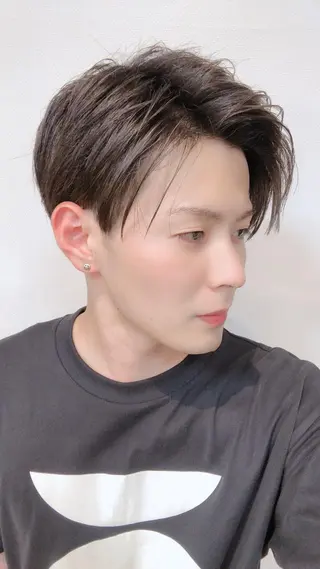 ショート カラー ヘアアレンジ メンズ ❣️倉敷❣️美髪 カラー能登一成のヘアスタイル