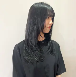 ロング カラー MARU パーマ/レイヤーのヘアスタイル