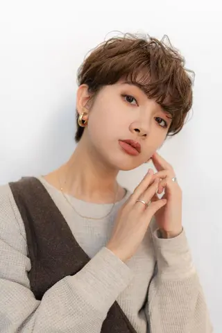 ショート カラー 10月限定モニター 髪質改善美髪矯正のヘアスタイル