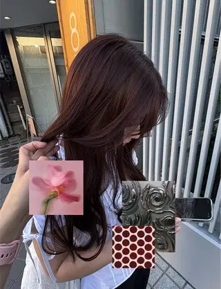 ロング カラー 中澤 愛香のヘアスタイル