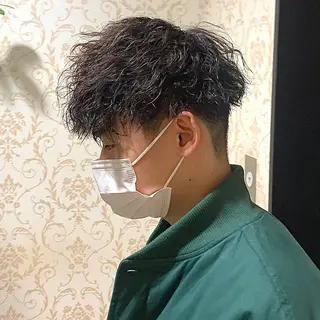 ショート パーマ メンズ メンズパーマ&メンズ 縮毛矯正/平野/渋谷のヘアスタイル