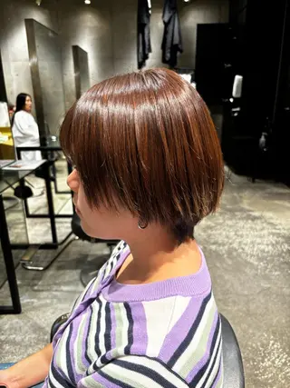 ショート 地毛風ストレート/ 艶髪/けいすけのヘアスタイル