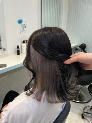 ミディアム カラー ブリーチカラー 🩵MIZUKIのヘアスタイル