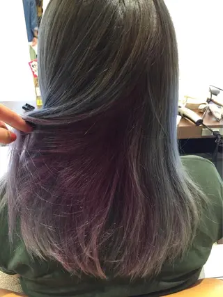 ミディアム カラー 透明感カラー🤎 ゆりのヘアスタイル