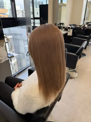 セミロング カラー ハイトーン/エクステ /韓国ヘアKENTAのヘアスタイル
