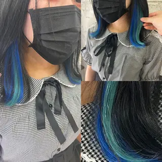 ミディアム エクステ＆艶カラー 🎀YURINA🎀のヘアスタイル