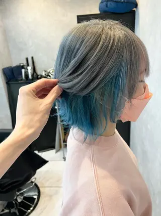 カラー SALOWIN栄 高須大貴のヘアスタイル