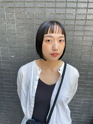 カラー パーマ ヘアアレンジ メンズ キッズ ネイル マツエク・マツパ アイブロウ tatsumi/ボブ ウルフ/レイヤーのヘアスタイル