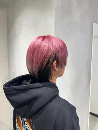 カラー メンズ 渋谷レイヤーカット/ 暖色艶カラー🩵高橋のヘアスタイル