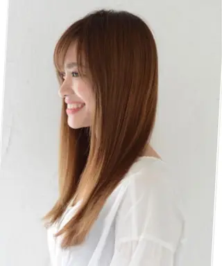 ロング カラー 平田 晃誠のヘアスタイル