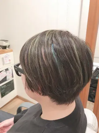 ショート カラー アザマ　ヤスカツ _rosso 川口のヘアスタイル