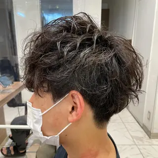 ショート パーマ メンズ 【メンズ縮毛矯正】 田中秀斗のヘアスタイル