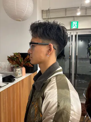 パーマ メンズ ハードパーマ Rico💜のヘアスタイル